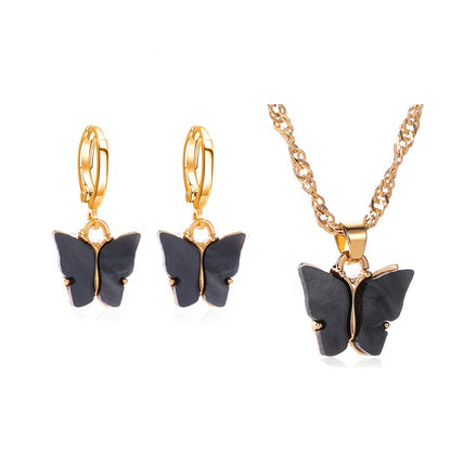 Sweet Butterly Necklace and Earring set