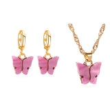 Sweet Butterly Necklace and Earring set
