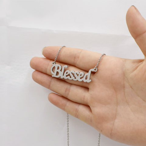 Blessed | Silver Necklace