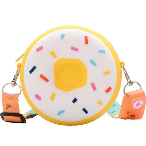 Yellow Sprinkle Donut | Cute Kids Purse