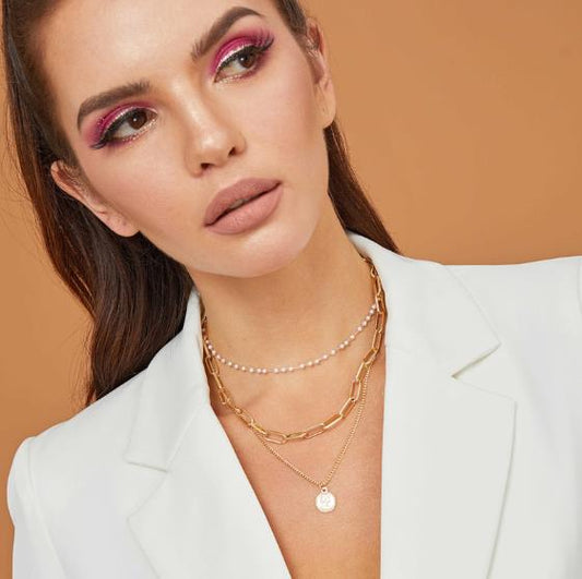 Gold and Pearls | Layered Necklace