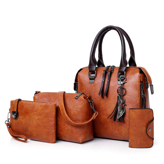Amber | Brown Handbag Set