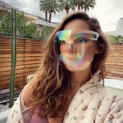 Face Shield- Transparent Iridecent