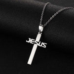 My Strong Tower | Silver Jesus Necklace
