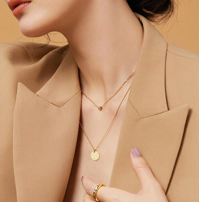 Gold Layered Pendant | Necklace