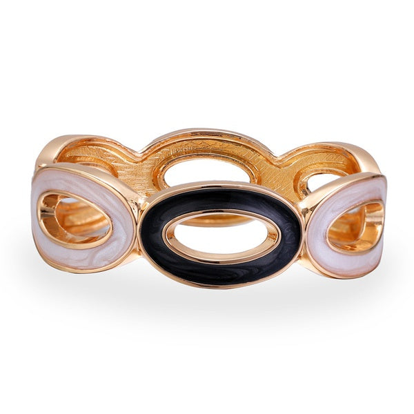 Black and Ivory | Hinge Bracelet