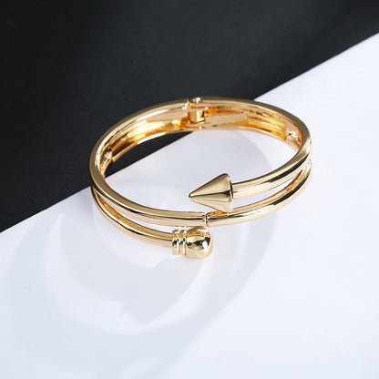 Gold Arrow |  Hinge Bracelet