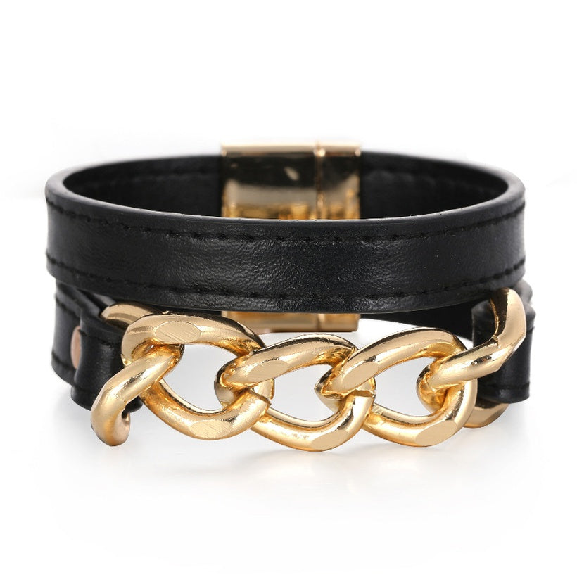 Cuban Link | Black Magnetic Bracelet