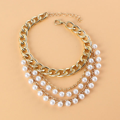 Pearls and Chains | Anklet Set