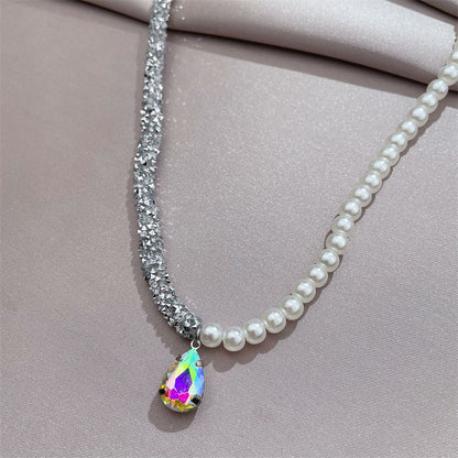 Silver Hematite and Pearls | Necklace