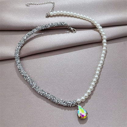 Silver Hematite and Pearls | Necklace