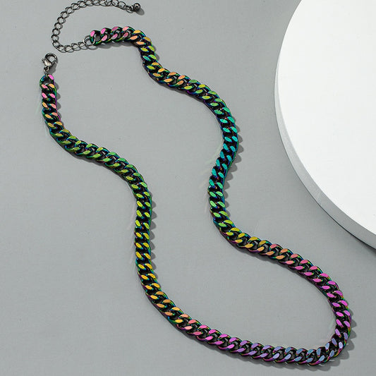 Oil Spill | Chain Link Necklace