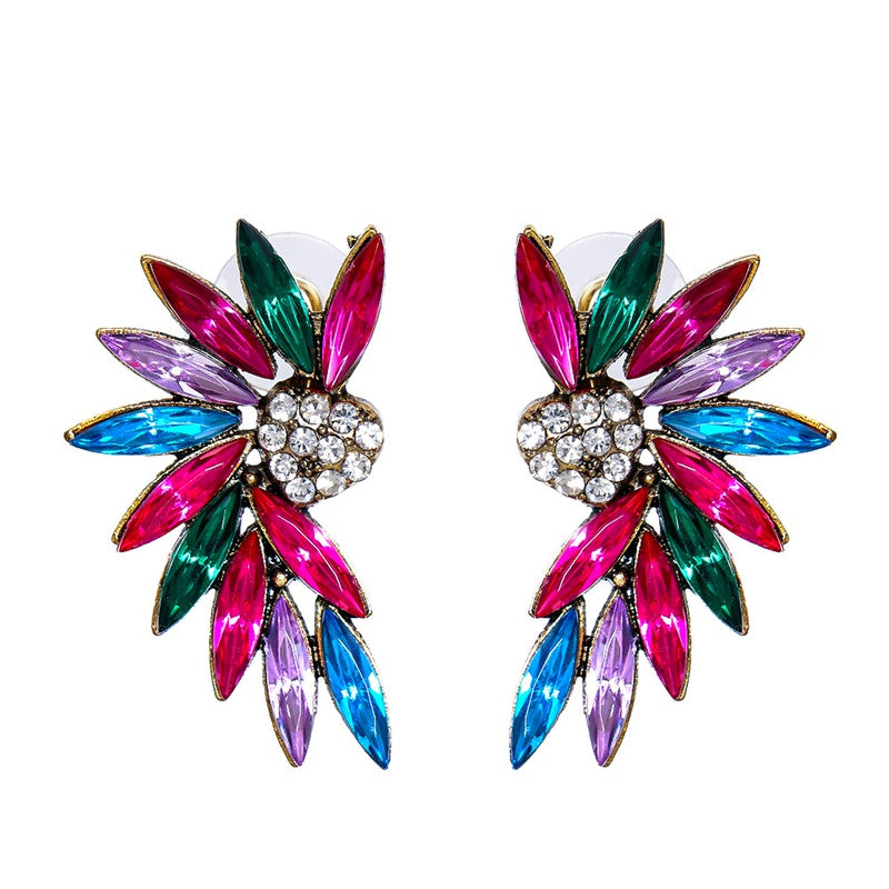 Peacock | Crystal Stone Earrings