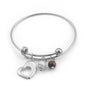 Silver Heart | Adjustable Bangle