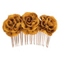 Caramel Rose | Hair Comb Pin