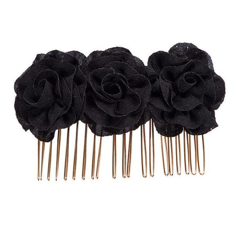 Black Rose | Hair Comb Pin
