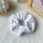 White | Soft Velvety Scrunchie