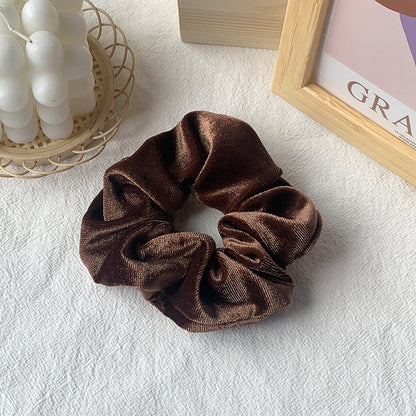 Mocha | Soft Velvety Scrunchie