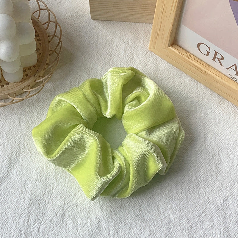 Lime | Soft Velvety Scrunchie