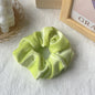 Lime | Soft Velvety Scrunchie