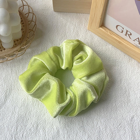 Lime | Soft Velvety Scrunchie