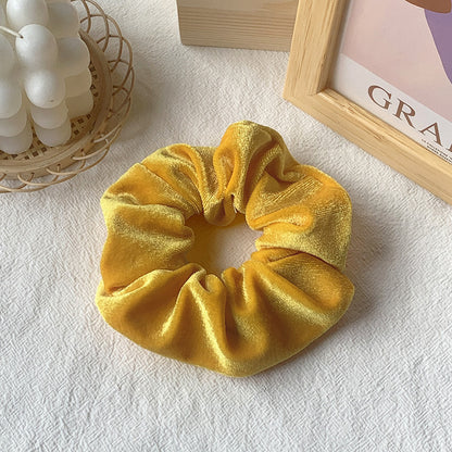 Yellow | Soft Velvety Scrunchie