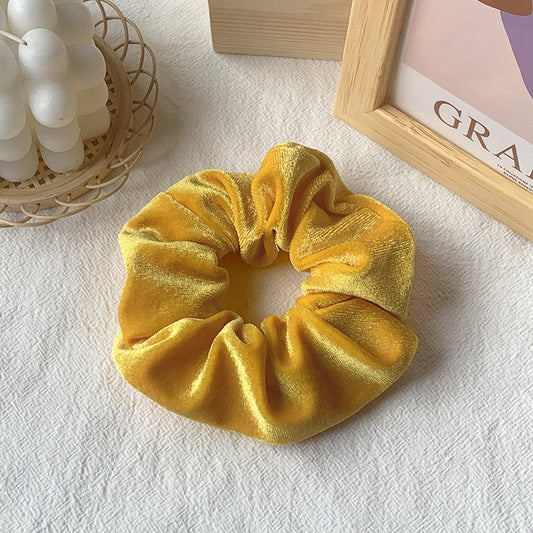 Yellow | Soft Velvety Scrunchie