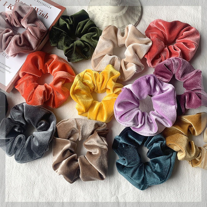 Mocha | Soft Velvety Scrunchie