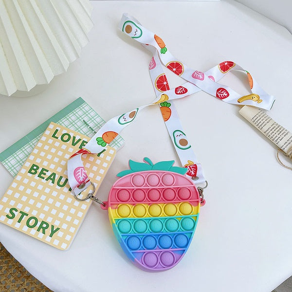 Rainbow Strawberry | Pop-it Purse
