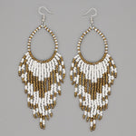 White and Gold Boho | Earrings