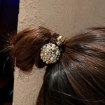 Brown | Pearly Scrunchie