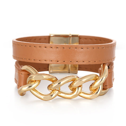 Cuban Link | Caramel Magnetic Bracelet