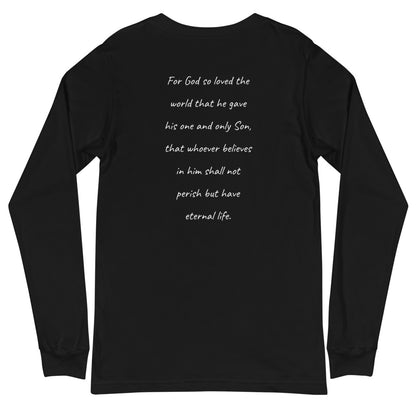 Saved by Love | John 3:16 Unisex Long Sleeve T