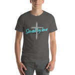 Saved by Love | Grey | Turquoise T