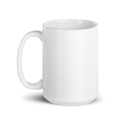 The Gude StoreHouse | Merch | White glossy mug- Left Side Handle