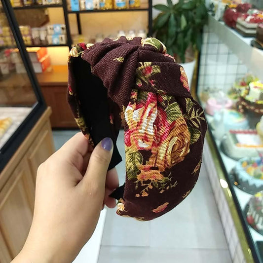 Floral | Maroon Headband